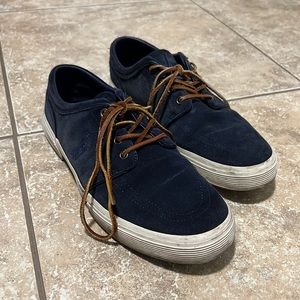 Navy blue polo sneakers